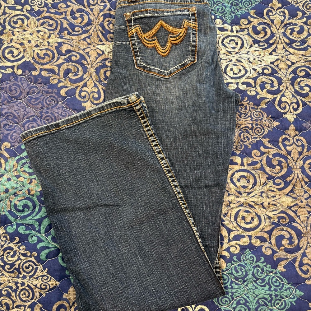 Shyanne Bootcut Jeanswith Gold Stitching